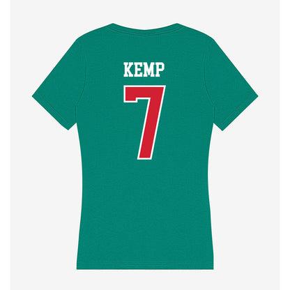 MVSU - NCAA Baseball : Malik Kemp - Women's V-Neck T-Shirt-1