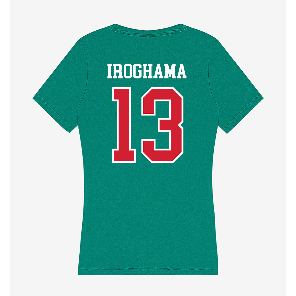 MVSU - NCAA Men's Basketball : Tyrone Iroghama - Women's V-Neck T-Shirt-1