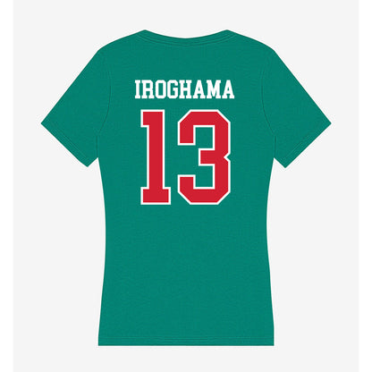MVSU - NCAA Men's Basketball : Tyrone Iroghama - Women's V-Neck T-Shirt-1