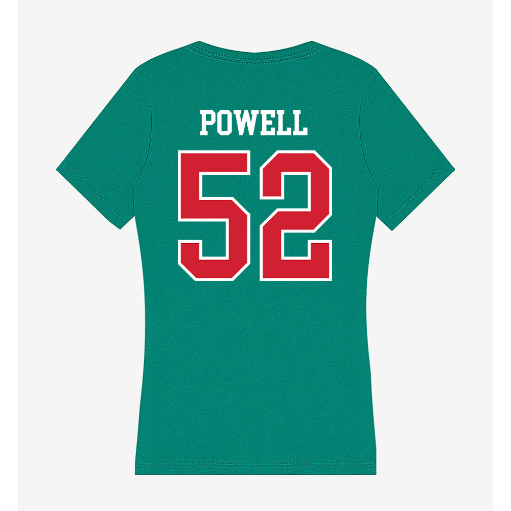 MVSU - NCAA Football : Austin Powell - Women's V-Neck T-Shirt-1