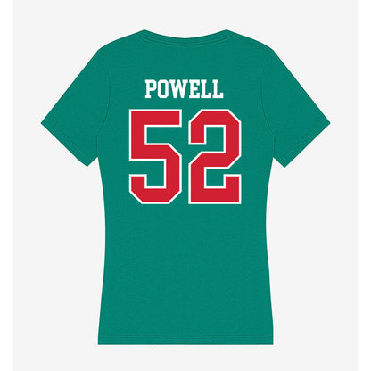 MVSU - NCAA Football : Austin Powell - Women's V-Neck T-Shirt-1