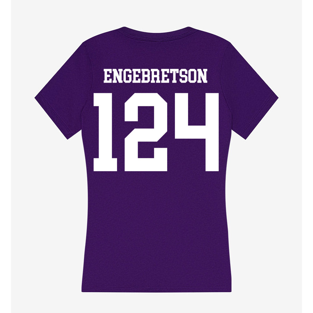 Sioux Falls - NCAA Wrestling : Elyse Engebretson - Women's V-Neck T-Shirt-1