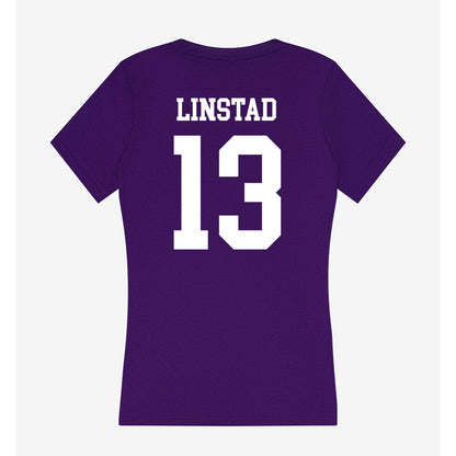 Sioux Falls - NCAA Softball : Morgan Linstad - Women's V-Neck T-Shirt-1