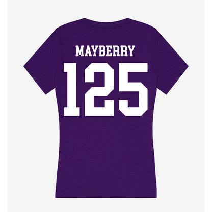 Sioux Falls - NCAA Wrestling : Vinny Mayberry - Women's V-Neck T-Shirt-1