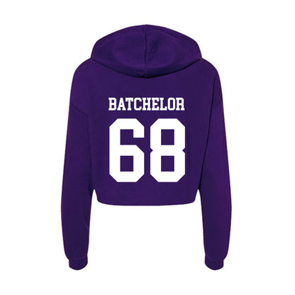 Sioux Falls - NCAA Football : Gavin Batchelor - Women's Crop Fleece Hoodie-1