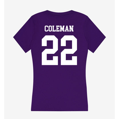 Sioux Falls - NCAA Women's Basketball : Dani Coleman - Women's V-Neck T-Shirt-1