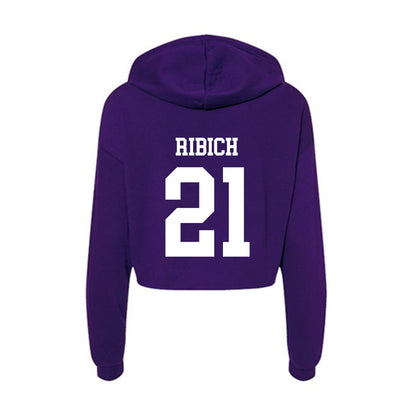 Sioux Falls - NCAA Softball : Sandra Ribich - Women's Crop Fleece Hoodie-1