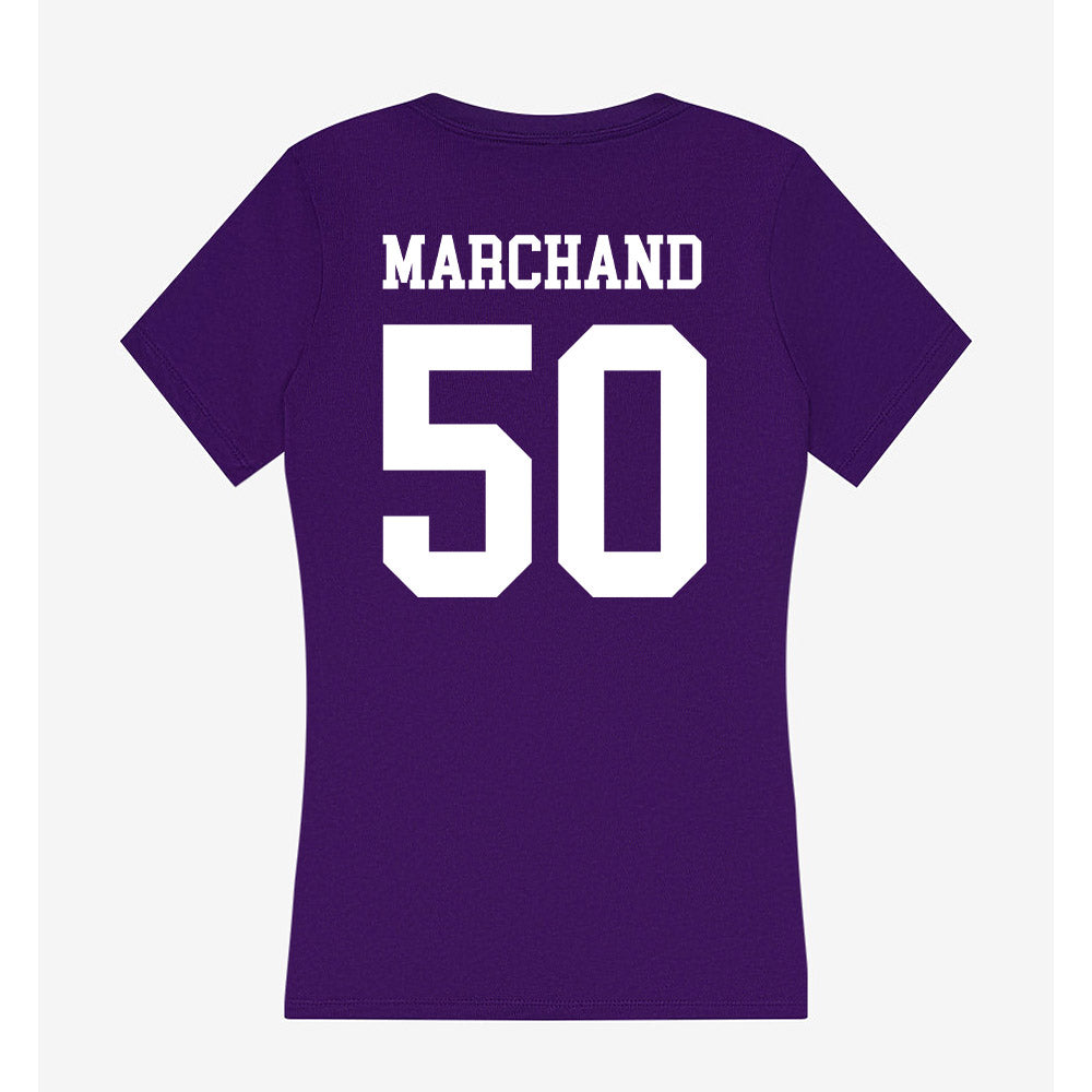 Sioux Falls - NCAA Football : Blayze Marchand - Women's V-Neck T-Shirt-1