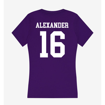 Sioux Falls - NCAA Softball : Alexis Alexander - Women's V-Neck T-Shirt-1