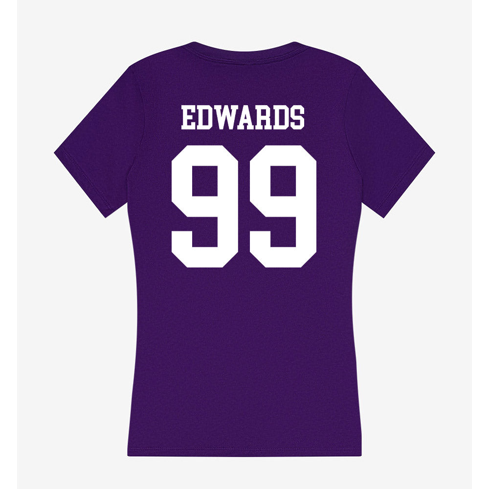 Sioux Falls - NCAA Baseball : William Edwards - Women's V-Neck T-Shirt-1