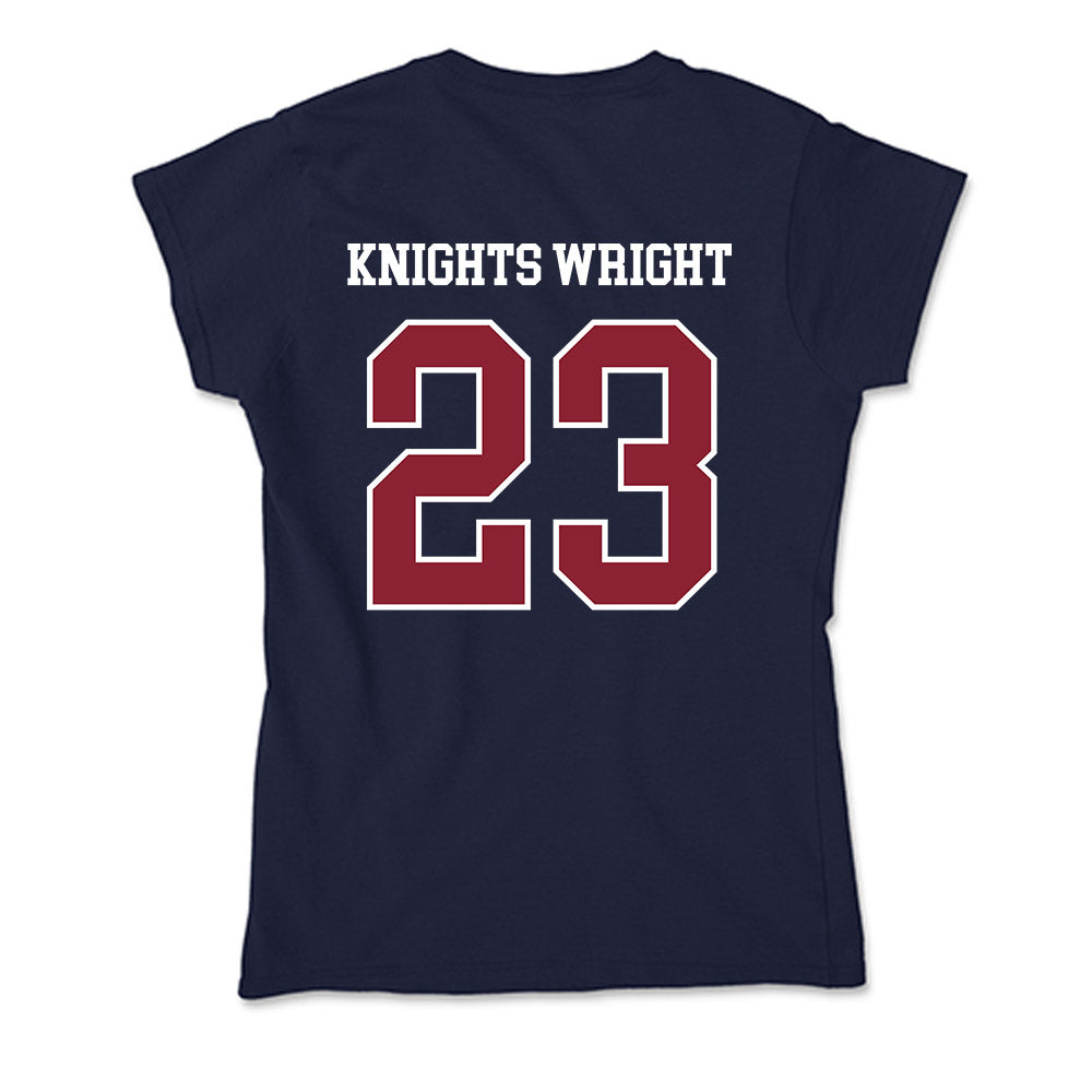 SCSU - NCAA Men's Basketball : DShay Knights Wright - Soft Style Women’s T-Shirt-1