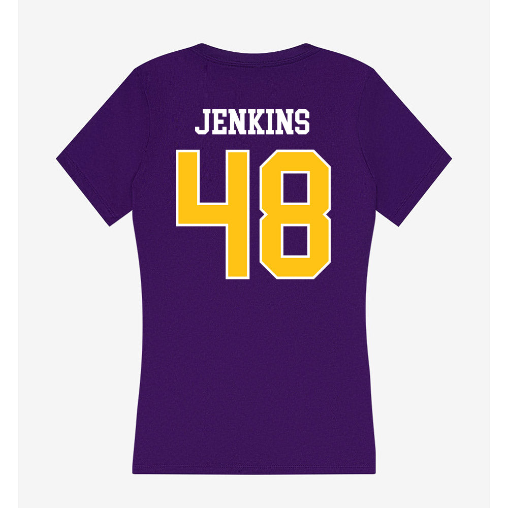 East Carolina - NCAA Baseball : Sean Jenkins - Women's V-Neck T-Shirt-1