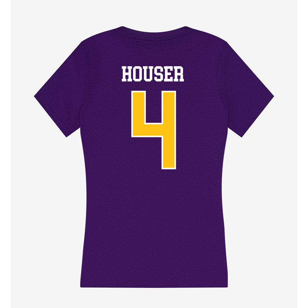 East Carolina - NCAA Football : Katin Houser - Women's V-Neck T-Shirt-1