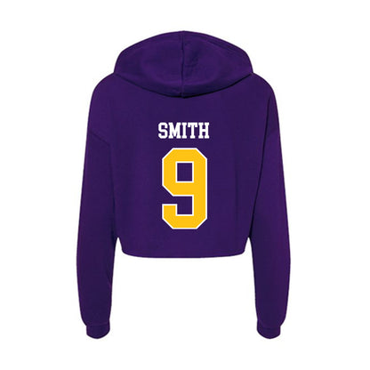 East Carolina - NCAA Football : Anthony Smith - Women's Crop Fleece Hoodie-1