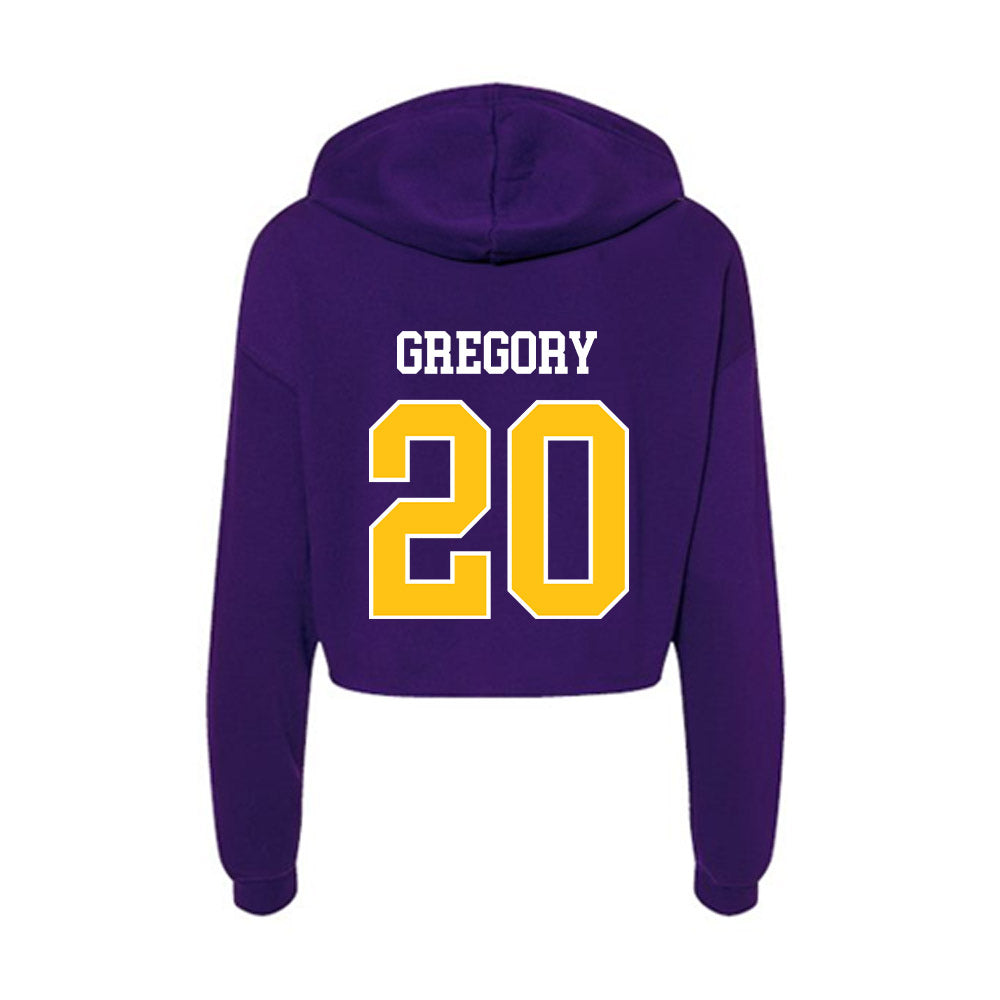 East Carolina - NCAA Women's Soccer : Mackenna Gregory - Women's Crop Fleece Hoodie-1