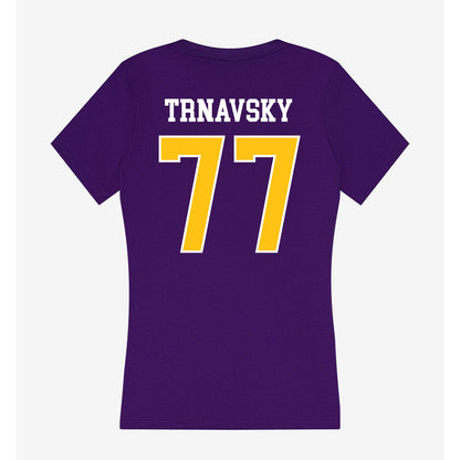 East Carolina - NCAA Football : Cooper Trnavsky - Women's V-Neck T-Shirt-1
