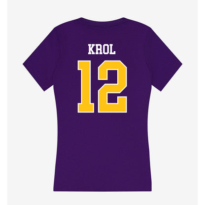 East Carolina - NCAA Softball : Jenna Krol - Women's V-Neck T-Shirt-1