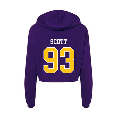 East Carolina - NCAA Football : Everett Scott - Women's Crop Fleece Hoodie-1