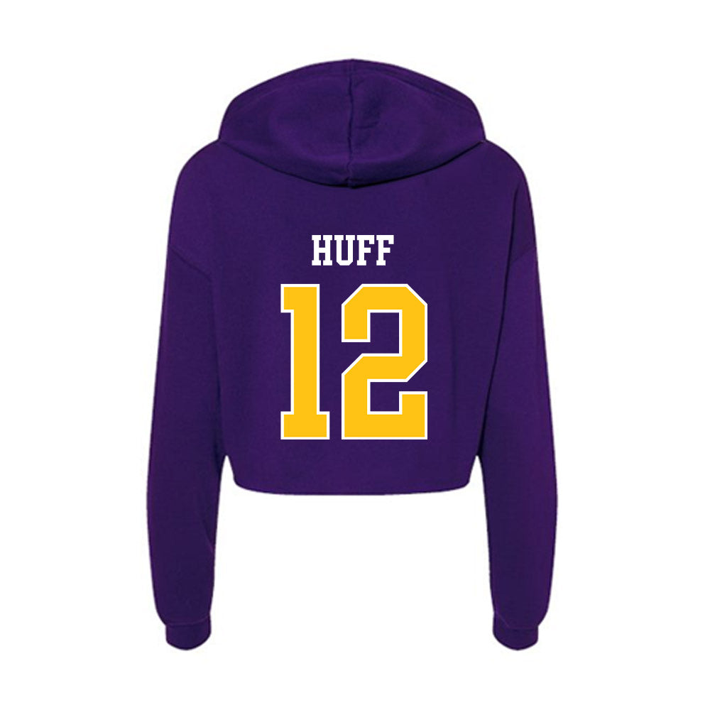 East Carolina - NCAA Women's Volleyball : Aulie Huff - Women's Crop Fleece Hoodie-1