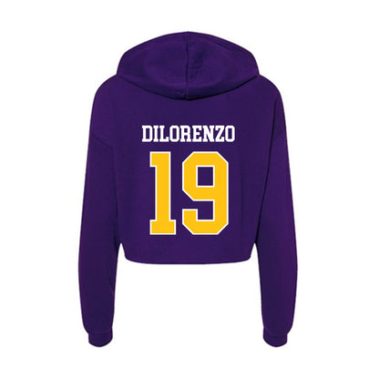 East Carolina - NCAA Baseball : Jackson DiLorenzo - Women's Crop Fleece Hoodie-1