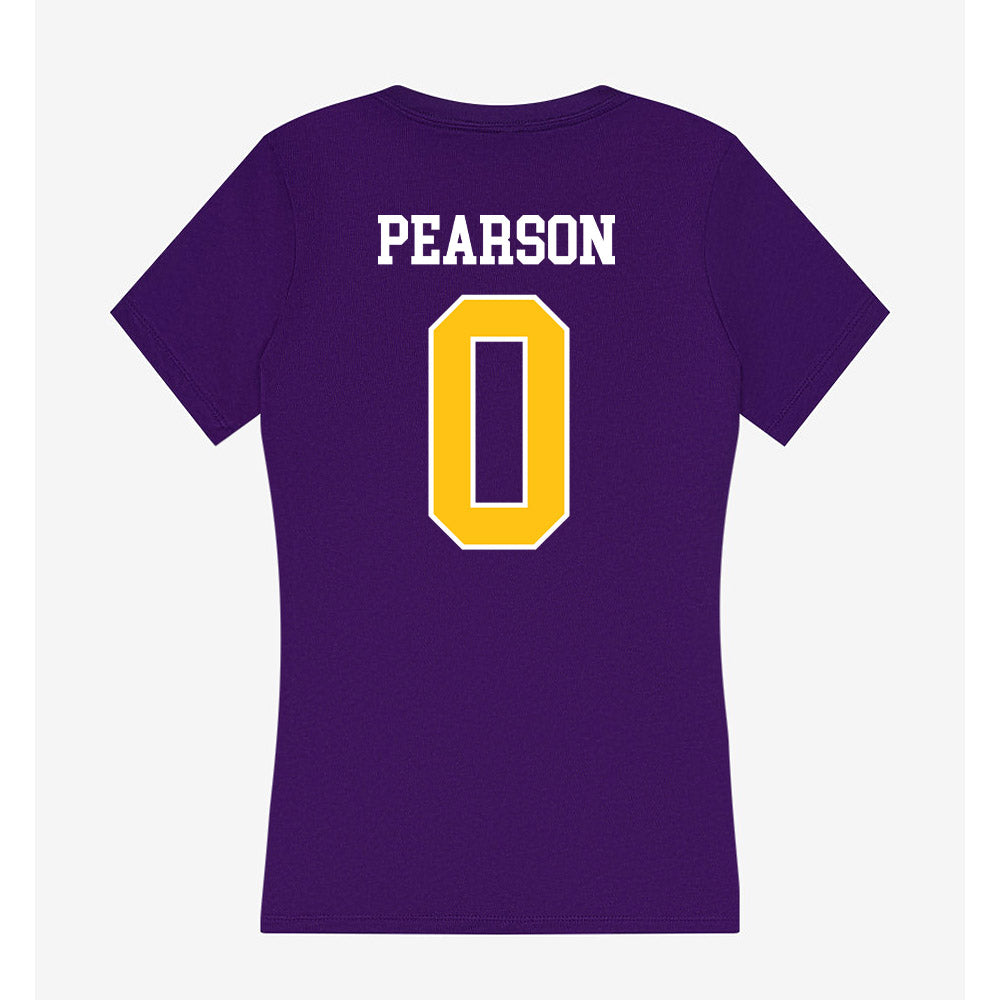 East Carolina - NCAA Football : Kyler Pearson - Women's V-Neck T-Shirt-1