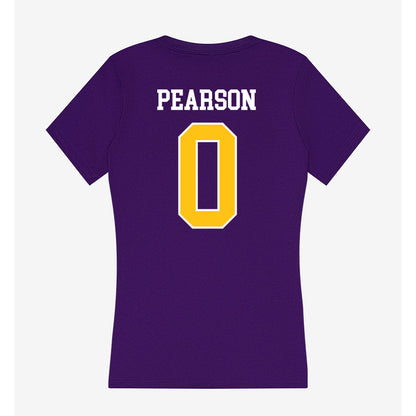 East Carolina - NCAA Football : Kyler Pearson - Women's V-Neck T-Shirt-1