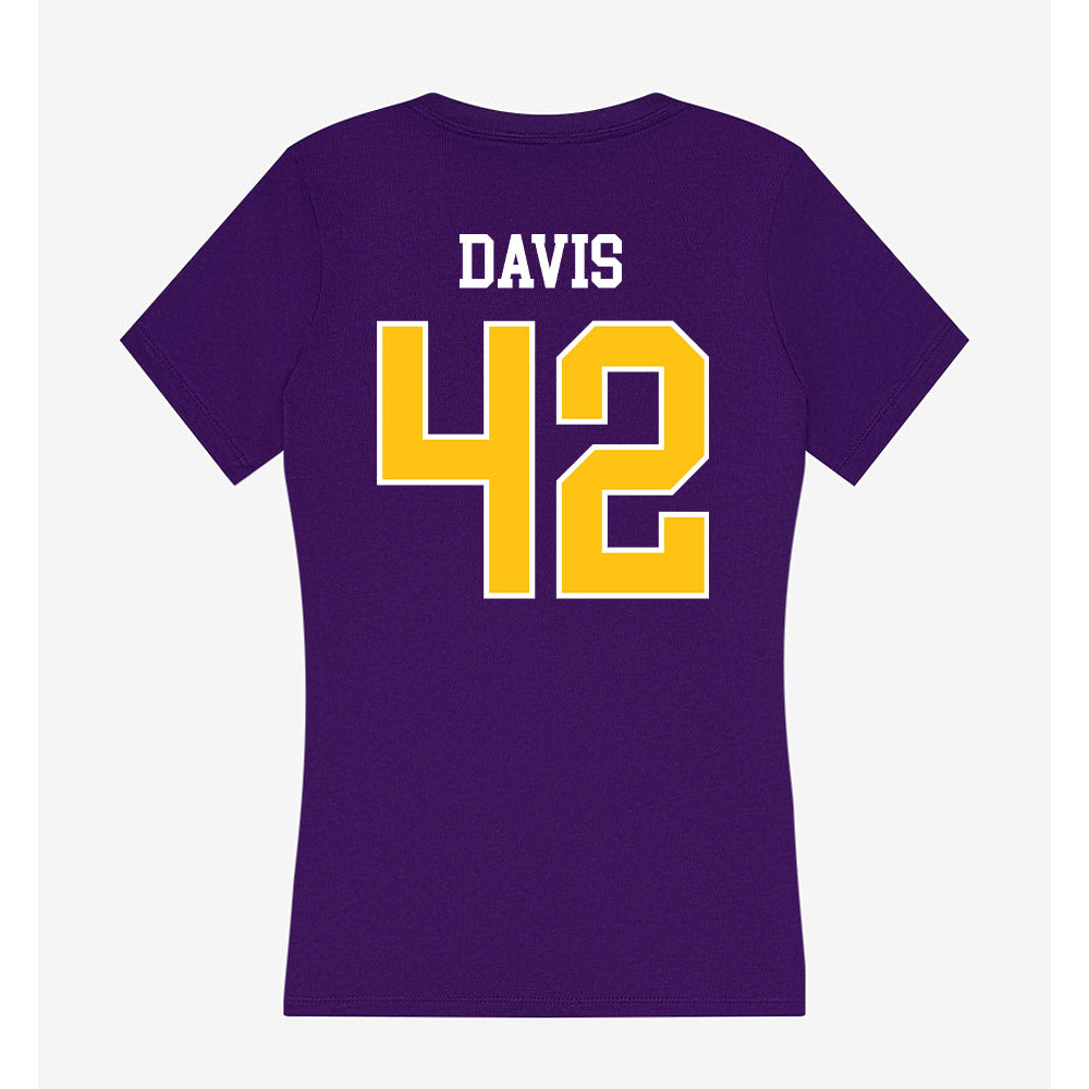 East Carolina - NCAA Football : Julien Davis - Women's V-Neck T-Shirt-1