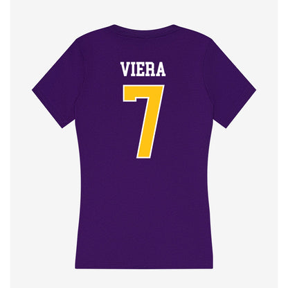 East Carolina - NCAA Women's Soccer : Juliana Viera - Women's V-Neck T-Shirt-1