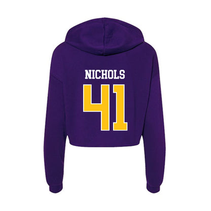 East Carolina - NCAA Softball : Trinity Nichols - Women's Crop Fleece Hoodie-1