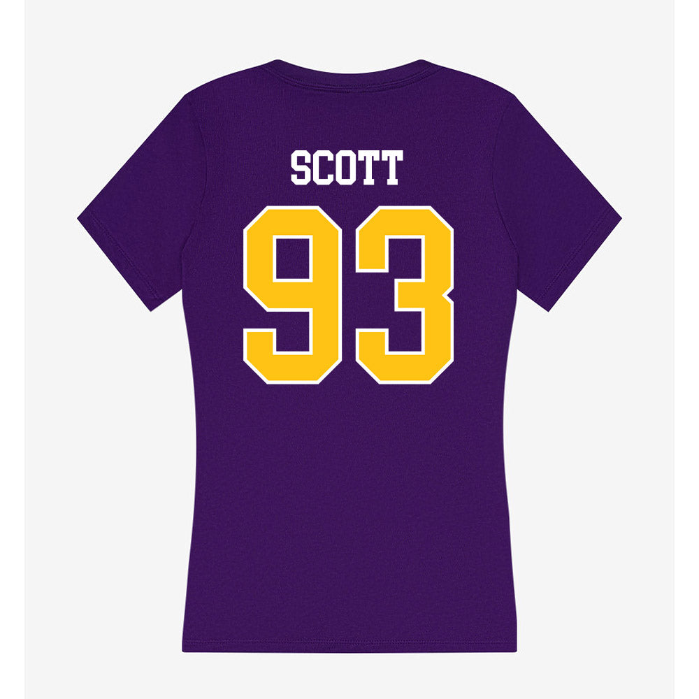 East Carolina - NCAA Football : Everett Scott - Women's V-Neck T-Shirt-1