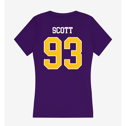 East Carolina - NCAA Football : Everett Scott - Women's V-Neck T-Shirt-1