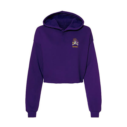 East Carolina - NCAA Football : Chance Graves - Women's Crop Fleece Hoodie-0