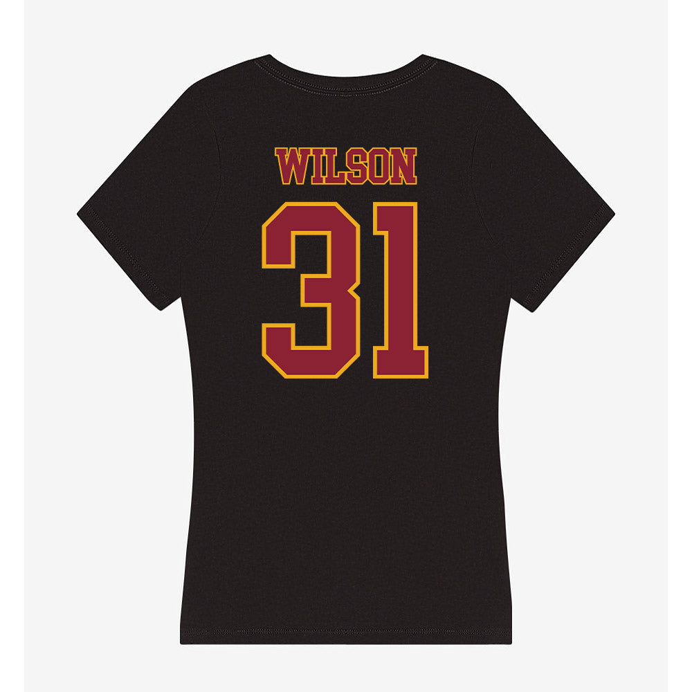 ULM - NCAA Football : Chandler Wilson - Women's V-Neck T-Shirt-1