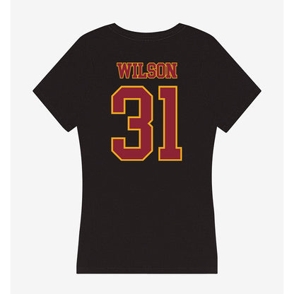 ULM - NCAA Football : Chandler Wilson - Women's V-Neck T-Shirt-1