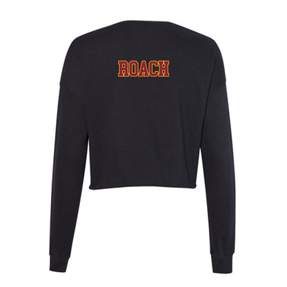 ULM - NCAA Men's Track & Field : Stafon Roach - Women's Cropped Crew Fleece-1