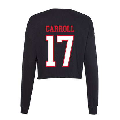 Northeastern - NCAA Men's Soccer : Asiah Carroll - Women's Cropped Crew Fleece-1
