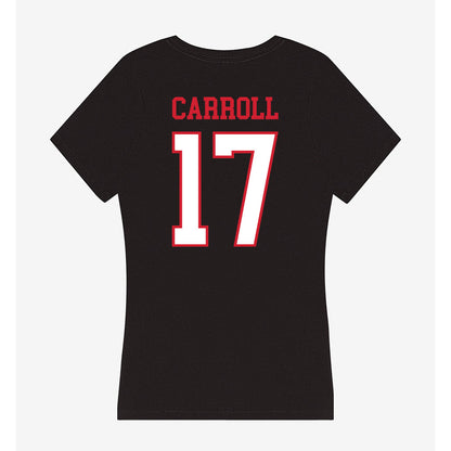 Northeastern - NCAA Men's Soccer : Asiah Carroll - Women's V-Neck T-Shirt-1