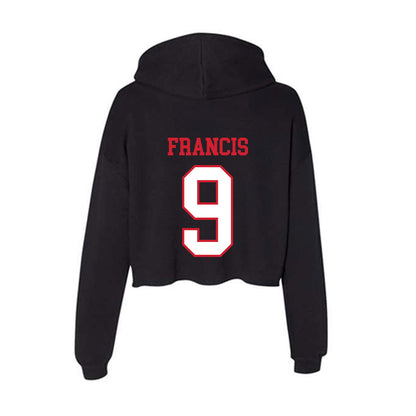Northeastern - NCAA Men's Basketball : Tyler Francis - Women's Crop Fleece Hoodie-1