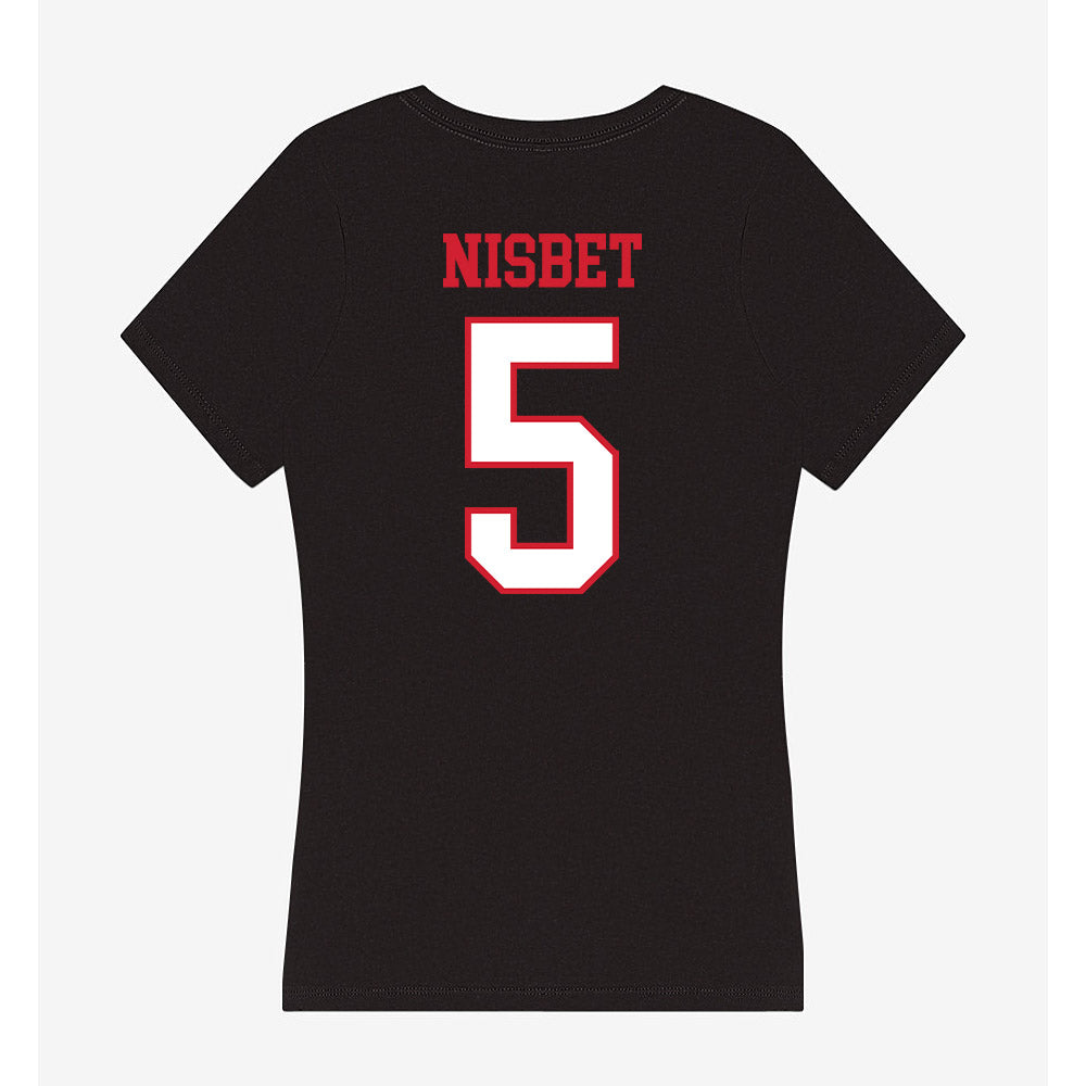 Northeastern - NCAA Women's Volleyball : Reagan Nisbet - Women's V-Neck T-Shirt-1