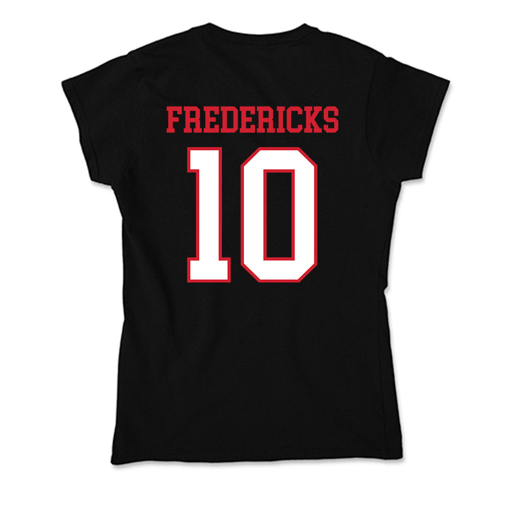 Northeastern - NCAA Men's Ice Hockey : Ethan Fredericks - Soft Style Women’s T-Shirt-1