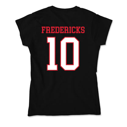 Northeastern - NCAA Men's Ice Hockey : Ethan Fredericks - Soft Style Women’s T-Shirt-1