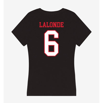 Northeastern - NCAA Women's Ice Hockey : Allie Lalonde - Women's V-Neck T-Shirt-1