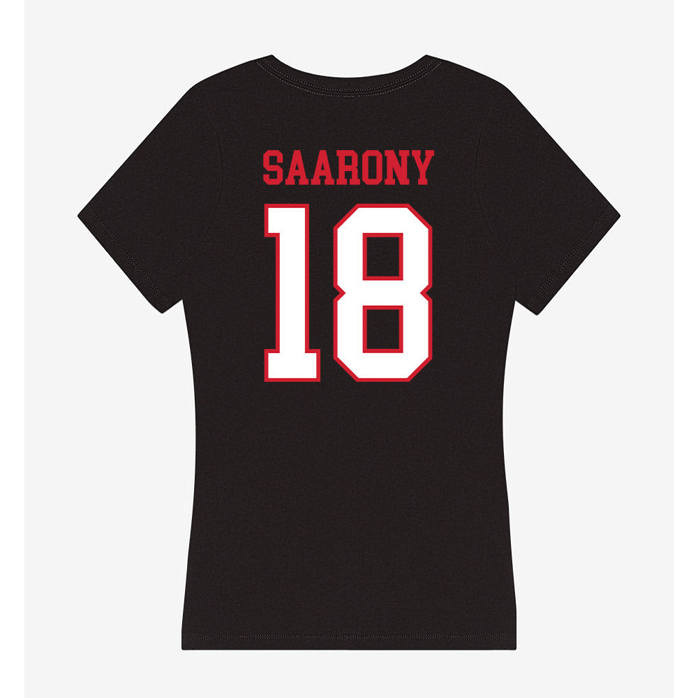 Northeastern - NCAA Men's Soccer : Shai Saarony - Women's V-Neck T-Shirt-1