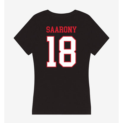 Northeastern - NCAA Men's Soccer : Shai Saarony - Women's V-Neck T-Shirt-1