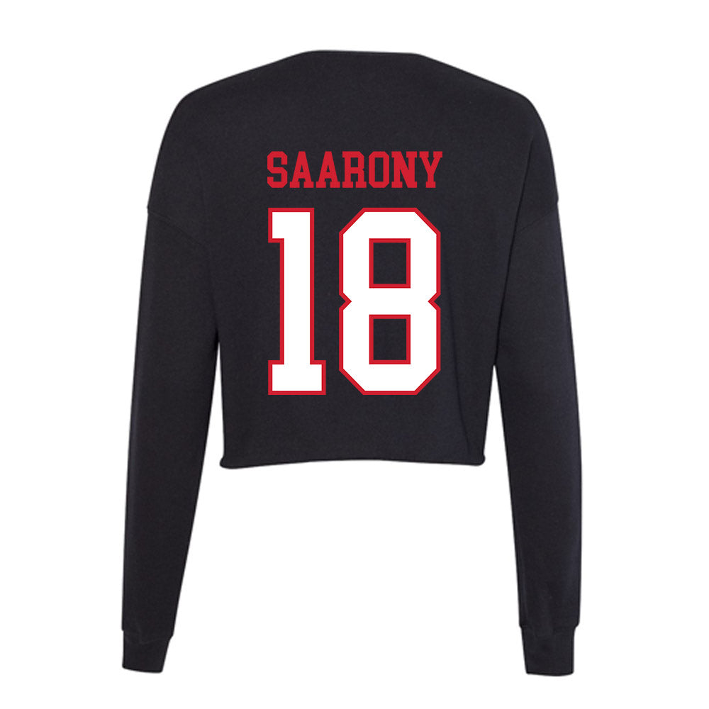 Northeastern - NCAA Men's Soccer : Shai Saarony - Women's Cropped Crew Fleece-1