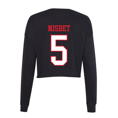 Northeastern - NCAA Women's Volleyball : Reagan Nisbet - Women's Cropped Crew Fleece-1