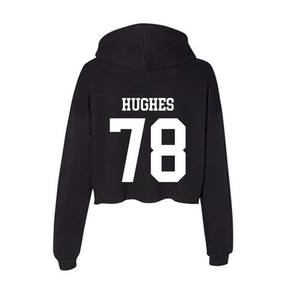 WTAMU - NCAA Football : Ty Hughes - Women's Crop Fleece Hoodie-1