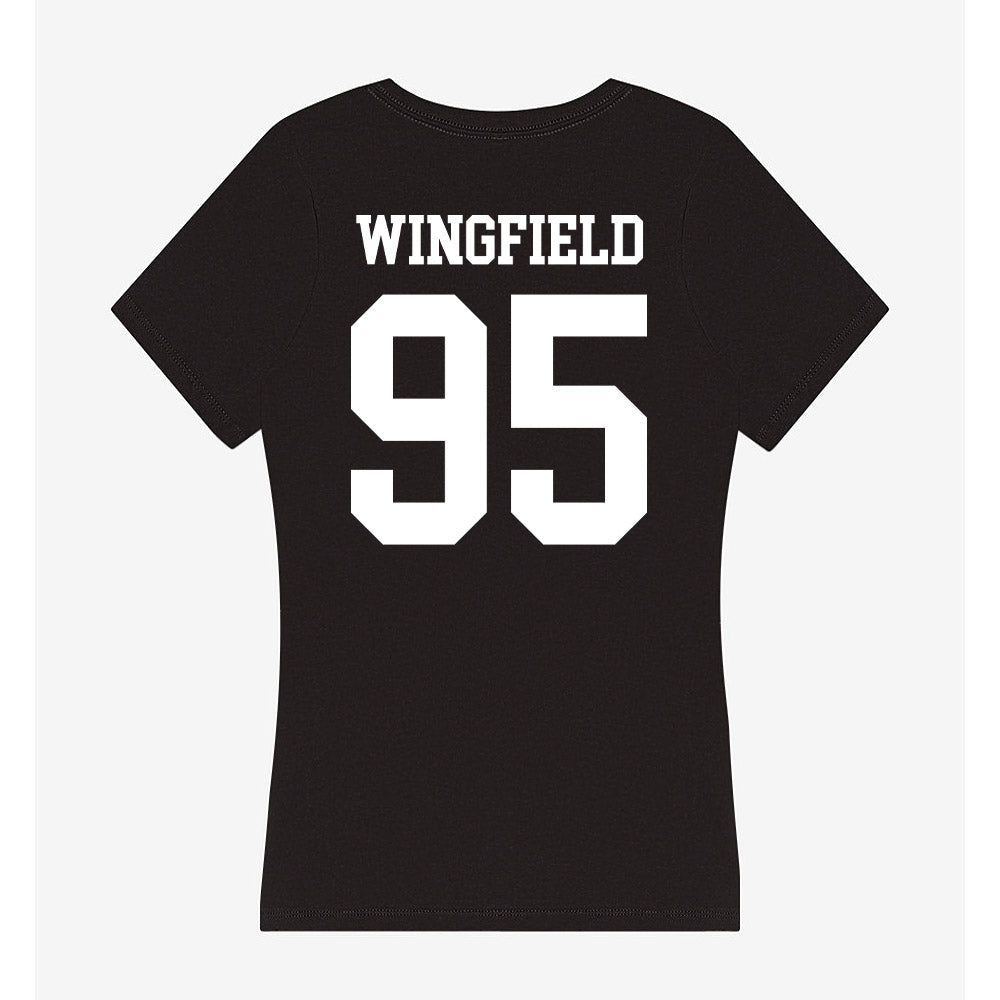 WTAMU - NCAA Football : Devin Wingfield - Women's V-Neck T-Shirt-1