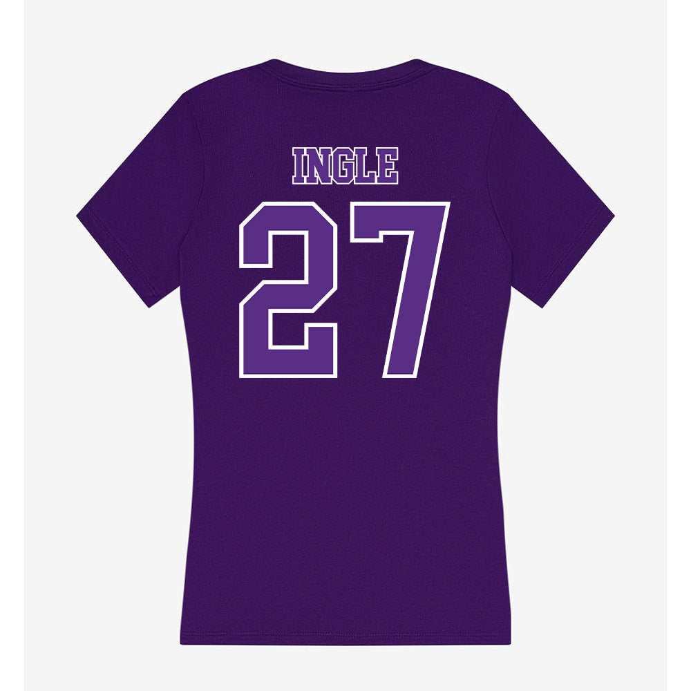 Central Arkansas - NCAA Baseball : Jaxson Ingle - Women's V-Neck T-Shirt-1