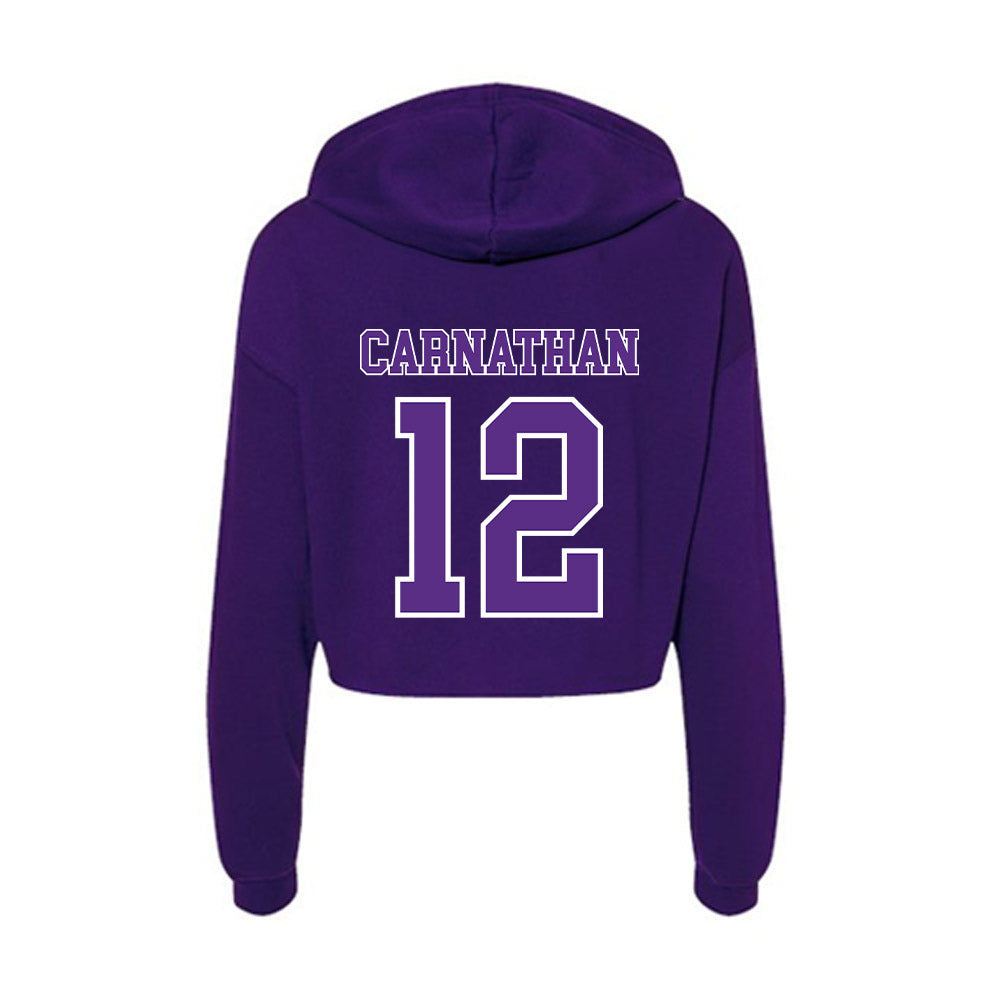 Central Arkansas - NCAA Women's Volleyball : Sarah Carnathan - Women's Crop Fleece Hoodie-1